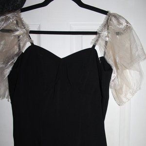 Black padded bra dress